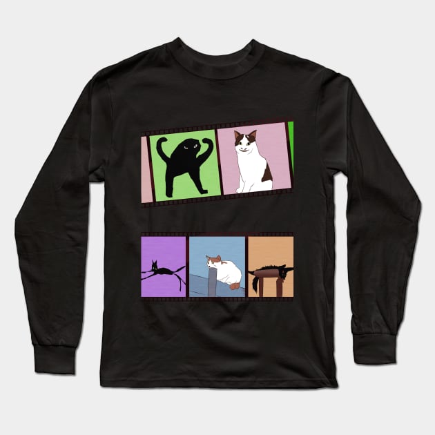 Cursed Cats Long Sleeve T-Shirt by Oh My Martyn